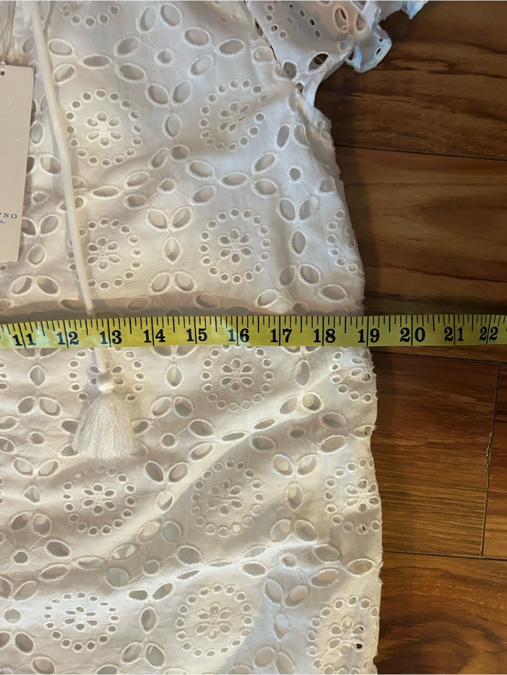 Calypso St.Barth white eyelet embroidered dress. - Picture 13 of 14